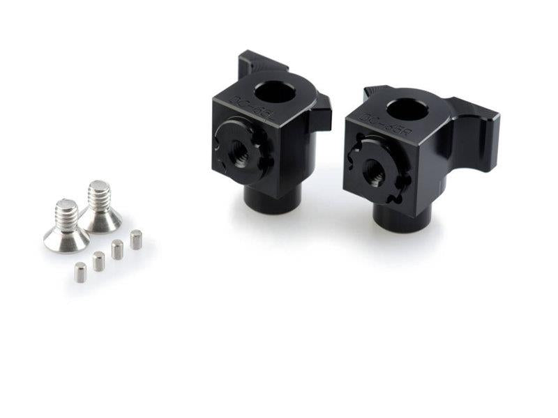 PUIG Adjustable Footpeg Adaptors Black for Yamaha Tenere 700/Explore/Extreme/Rally/World Raid 19-25 20243N