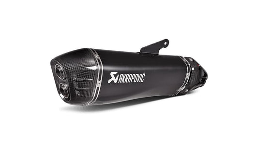 Akrapovic Slip-On Line Muffler Scooter TI Black For Kawasaki H2 1000 SX 18-20 S-K10SO21-HRAABL