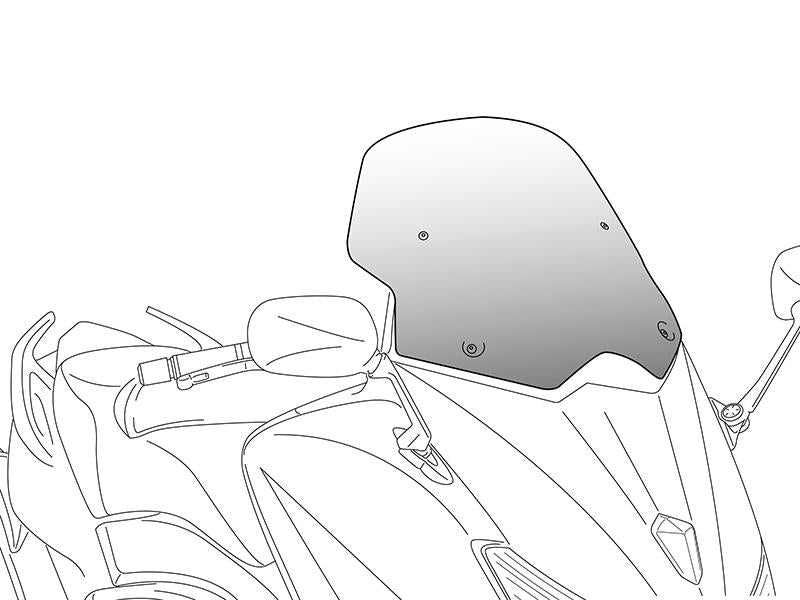 PUIG V-Tech Line Sport Screen Dark Smoke for Kymco AK 550 17-23 9478F