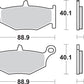 Sbs HF Street Ceramic Organic Brake Pads For Suzuki DL 1050 XT 2006-2025 833HF