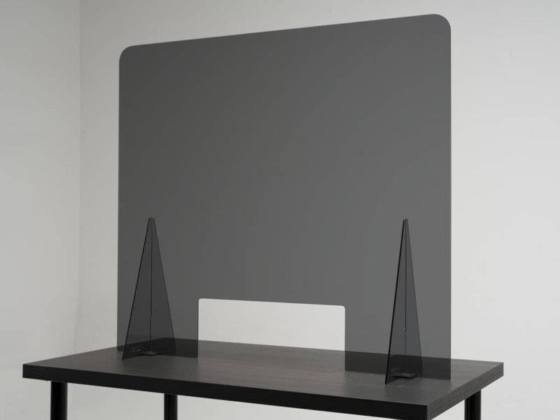 PUIG 870mm x 780mm Desktop Protective Screen Light Smoke Universal 20330H