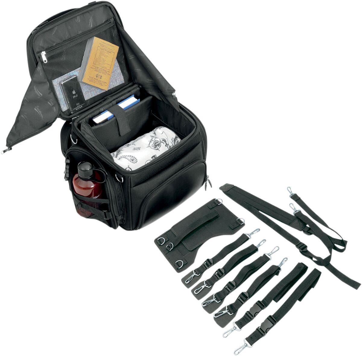 Saddlemen BR1800 Backseat Sissy Bar Bags 1800 In Rain Cover Backpack 3515-0113