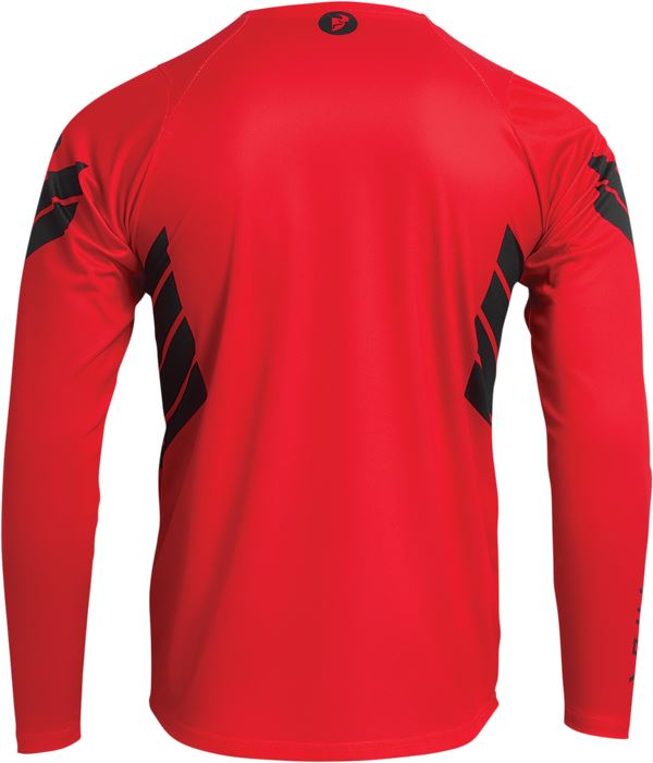 THOR Assist Sting MX Motorcross Long-Sleeve Jersey Black/Red 2023 Model