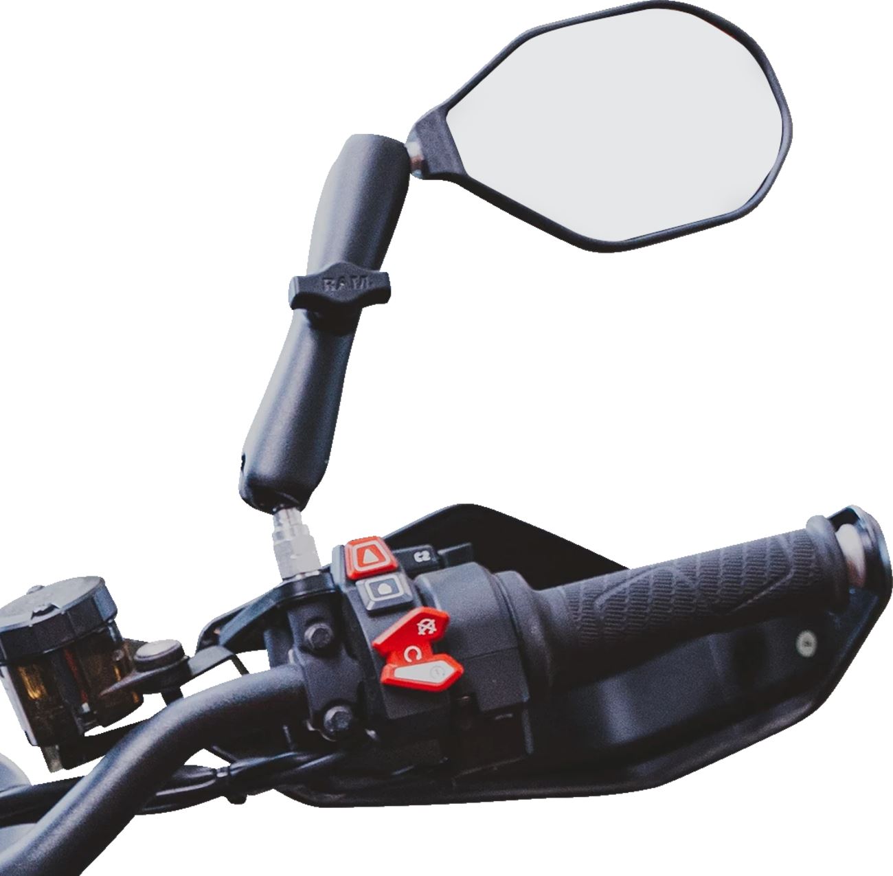 RAM MOUNTS MIRROR TOUGH RIGHT WITH BALL RAM-B-465RU