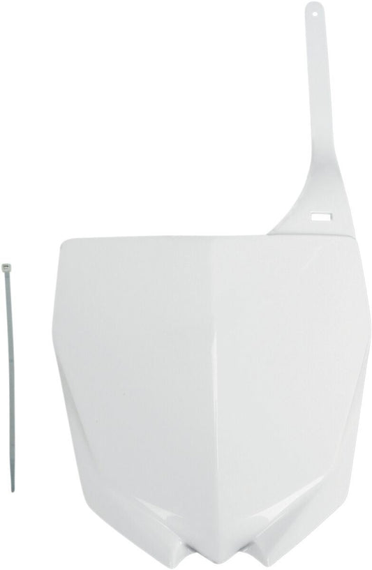 UFO FRONT NUMBER PLATE YAMAHA YZ250/450F WHITE YA04813-046