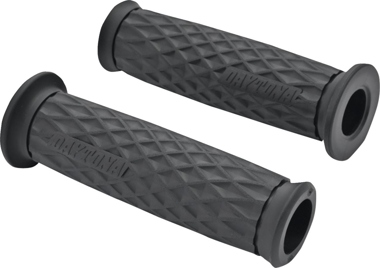 Daytona GRIPPYGRIP GGD-Grid Grips Black 7/8 Open End Pair 12.2cm 32727