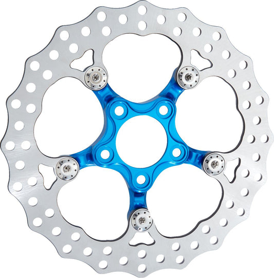 Arlen Ness Spider Rotor Brake Stainless Steel 11.8 Blue 300mm 300-061