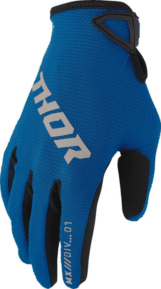 THOR Youth Ridemode Static Gloves Blue
