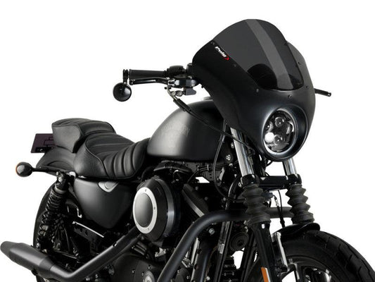 PUIG Dark Night Screen Dark Smoke for Harley Davidson Sportster 883 Iron XL883N 09-22 21097F