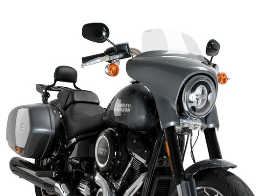 PUIG Batwing Sports Screen Clear for Harley Davidson Softail Sport Glide FLSB 18-24 21340W