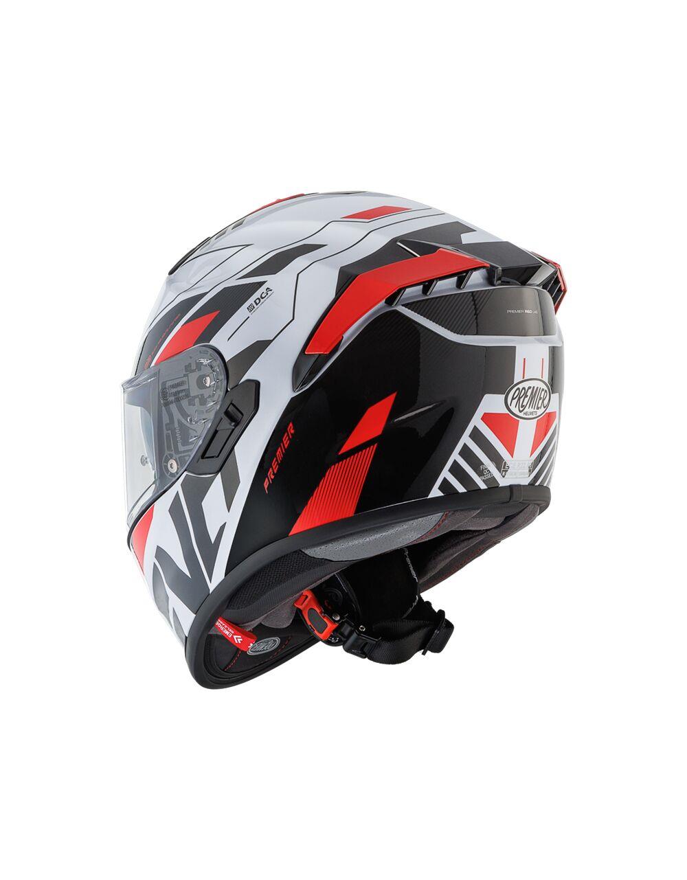 PREMIER HELMETS Evoluzione White Motorcycle Helmet