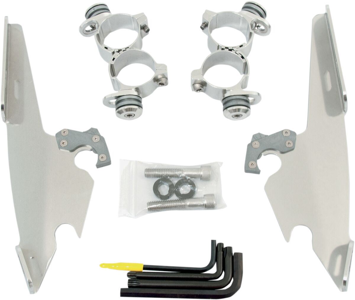 Memphis Shades Fats/Slim Windshield Trigger-Lock Complete Mount Kit For Harley Davidson XL 1200 X ABS 10-15 MEK1986