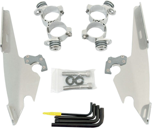 Memphis Shades Fats/Slim Windshield Trigger-Lock Complete Mount Kit For Harley Davidson XL 1200 X ABS 10-15 MEK1986