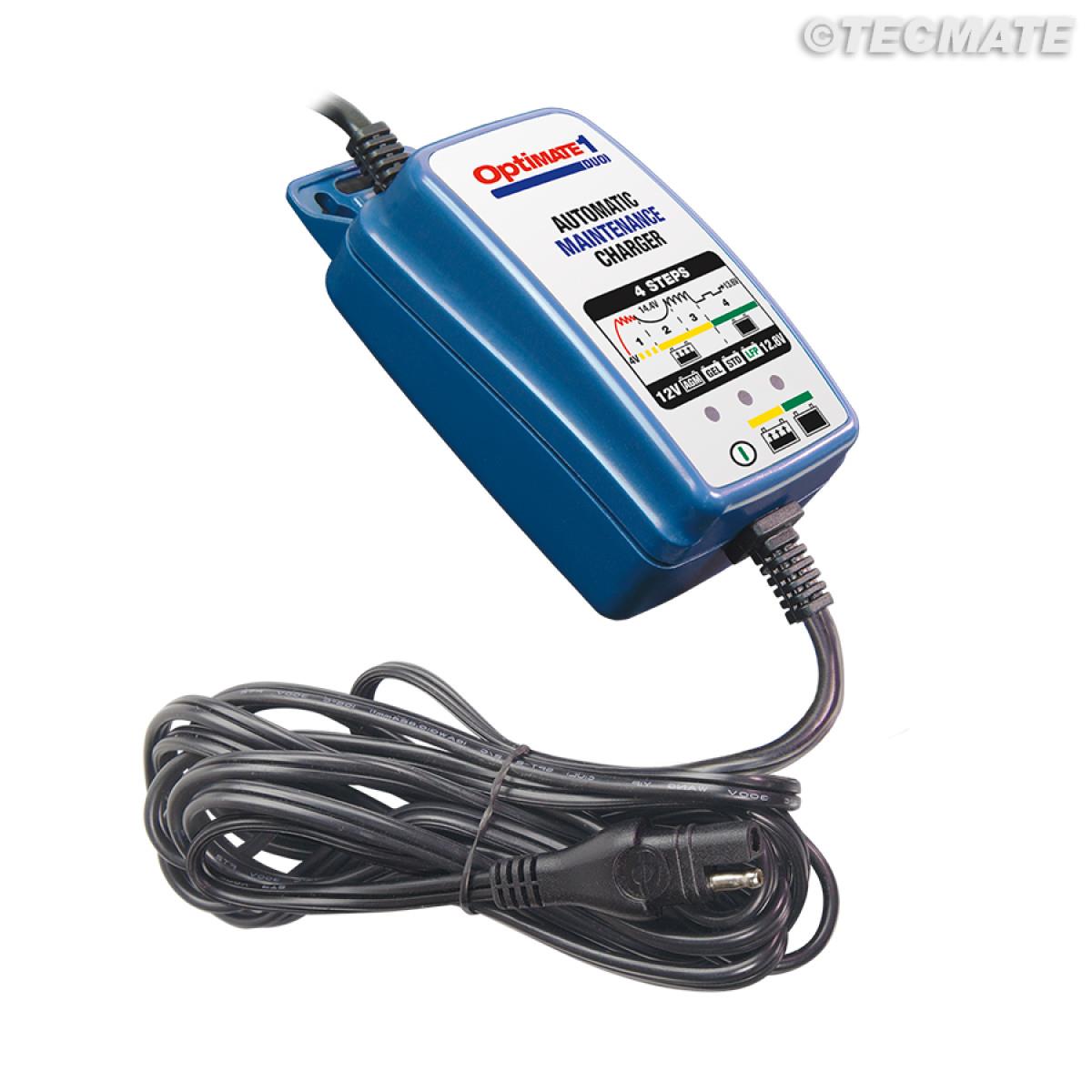 Optimate 1+ Desktop Duo Motorcycle Battery Charger Optimiser Tecmate