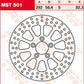 Trw Round Fixed Brake Rotor 250-299mm For Harley FLS 1690 1999-2017 Steel MST501