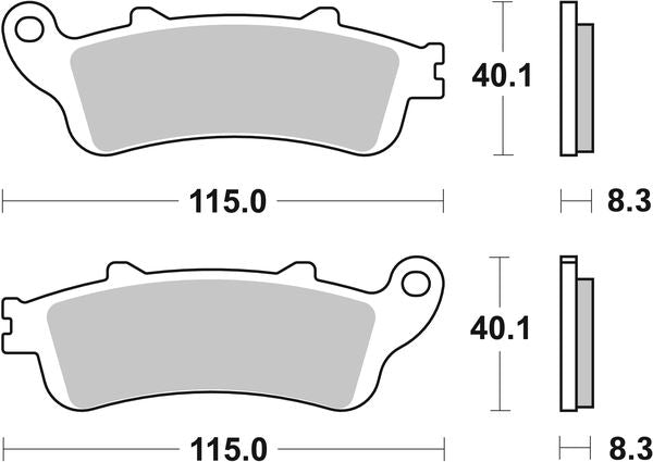 Sbs HF Street Ceramic Organic Brake Pads For Honda VT 1300 CX 1997-2018 736HF