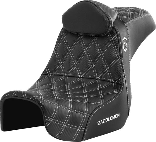 Saddlemen Pro Series SDC Performance Grip Seat B/W For HD FXDF 1690 06-17 SC80604WHIRT