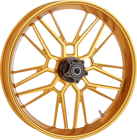 Arlen Ness Split-Spoke Rim 19x3.25 Gold CNC Machined Aluminum 330-012
