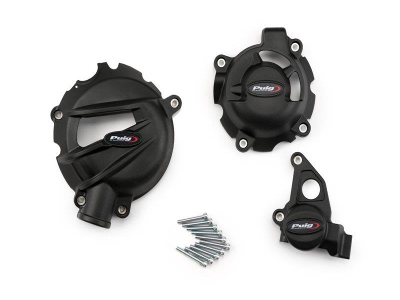 Puig Engine Cover Track for Championship Black 9157H