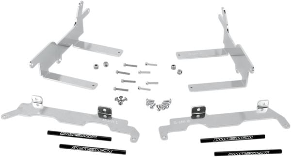Moose Offroad Radiatior Braces For Honda CRF 250 R 2009-2013 Silver 11-166