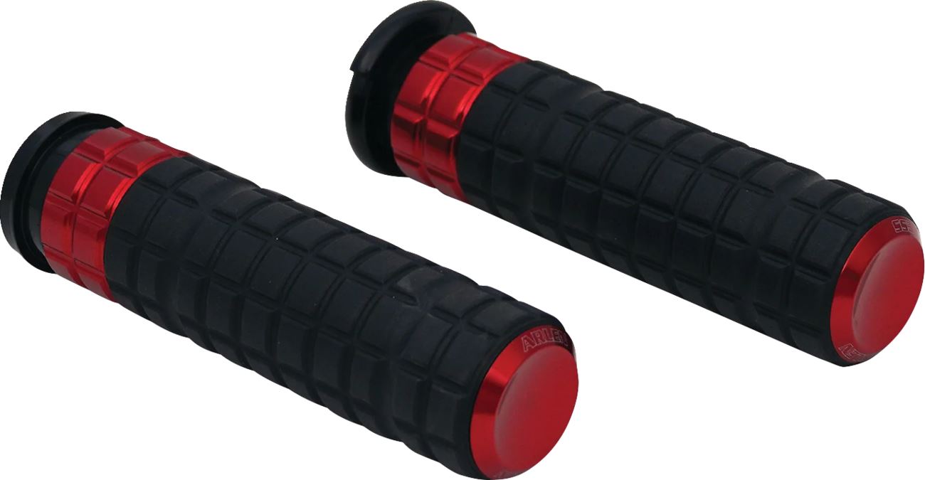Arlen Ness SpeedLiner Grips Red For Harley Davidson XL 883 N 81-22 500-019