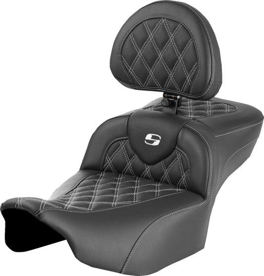 Saddlemen Roadsofa Seat With Headrest For HD FLTRXSE 1977 23-24 823-07-184B6