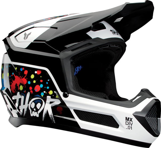 THOR Youth Fleet Splat Helmet BLK 2025 Model