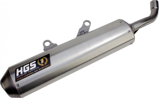 HGS Silencer For Husqvarna Enduro EXC/Te125 17-19 Silver Stainless Steel Xe-117-Ssg