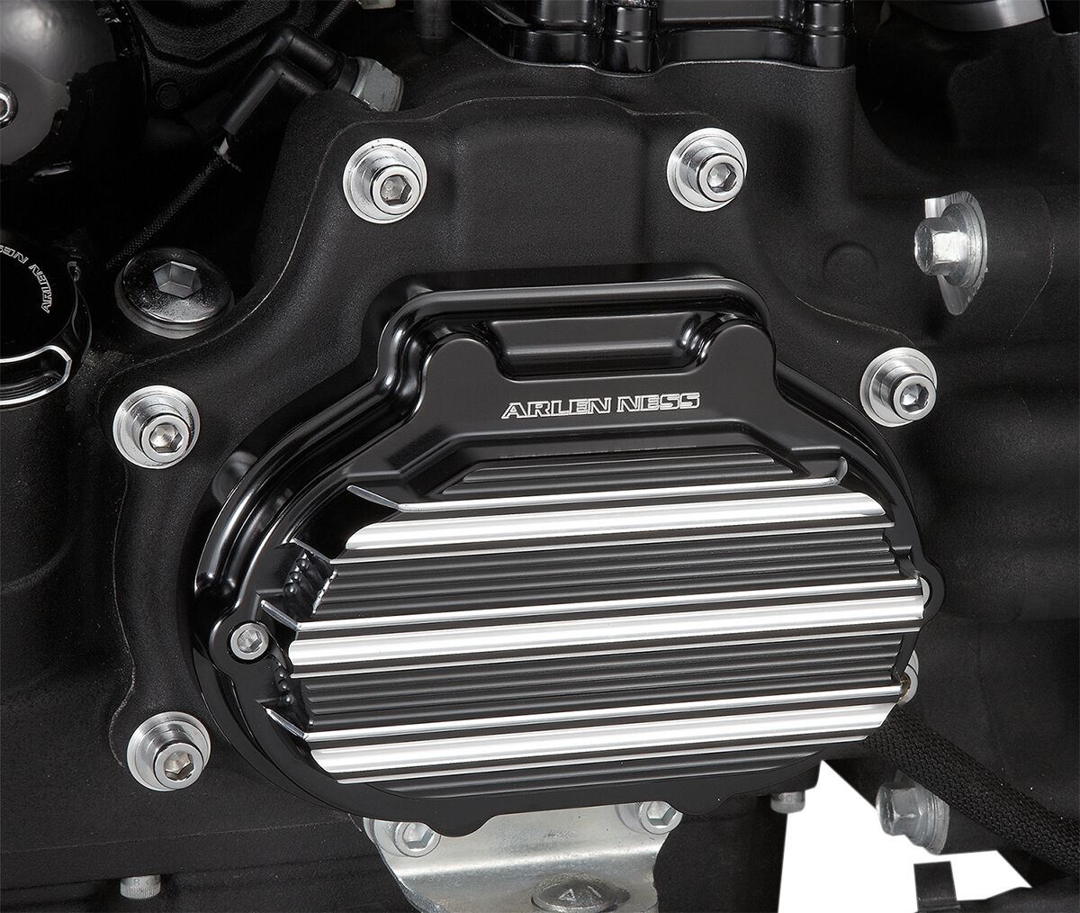 Arlen Ness 10-Gauge Transmission Side Cover Harley FLHR 1750 14-20 Black 03-823