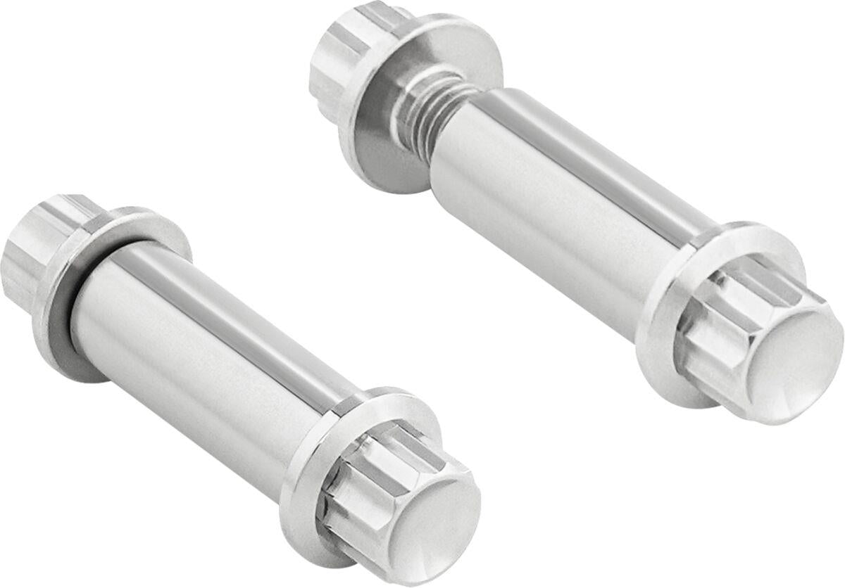 Arlen Ness Foot Peg Titanium 12-Point Bolt Kit Silver Polished Titanium 300-800