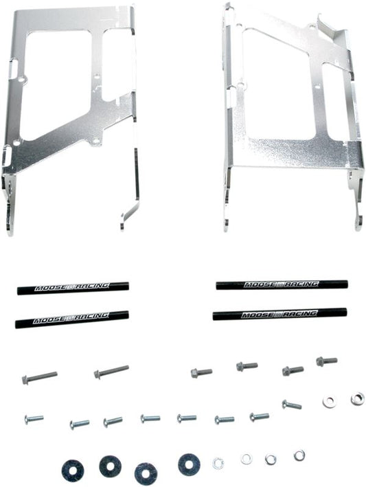 Moose Offroad Radiatior Braces For KTM EXC 400 Racing 2001-2007 Silver 11-200