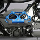 Arlen Ness Diamond Floorboards Blue Anodized Passenger CNC Machined Pair 410-060
