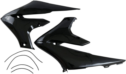 UFO RADIATOR COVERS YAMAHA BLACK YA04858-001