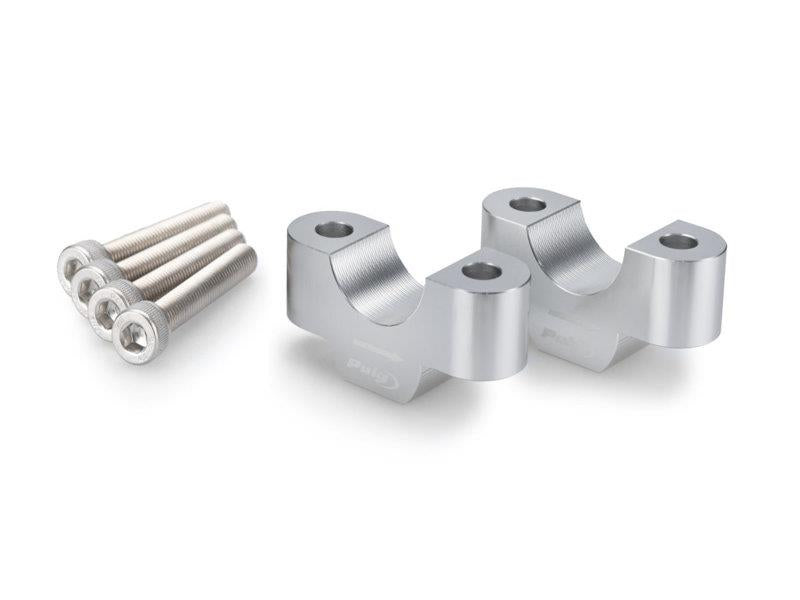 PUIG 20mm Handlebar Risers For 22mm Bars Silver for BMW M1000/S1000 XR 20-25 21486P
