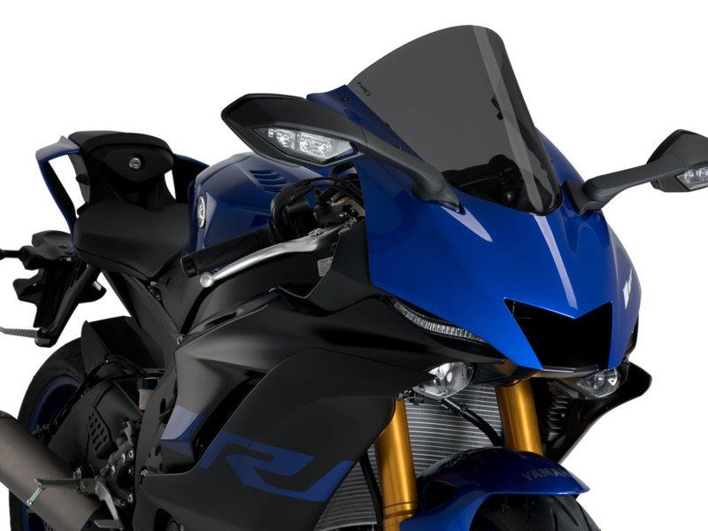 PUIG R-Racer Screen Dark Smoke for Yamaha YZF R6/Race/R7 17-25 3633F
