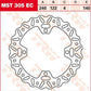 Trw EC Cross Design Brake Rotor For Suzuki RM-Z 450 2005-2026 Silver MST305EC