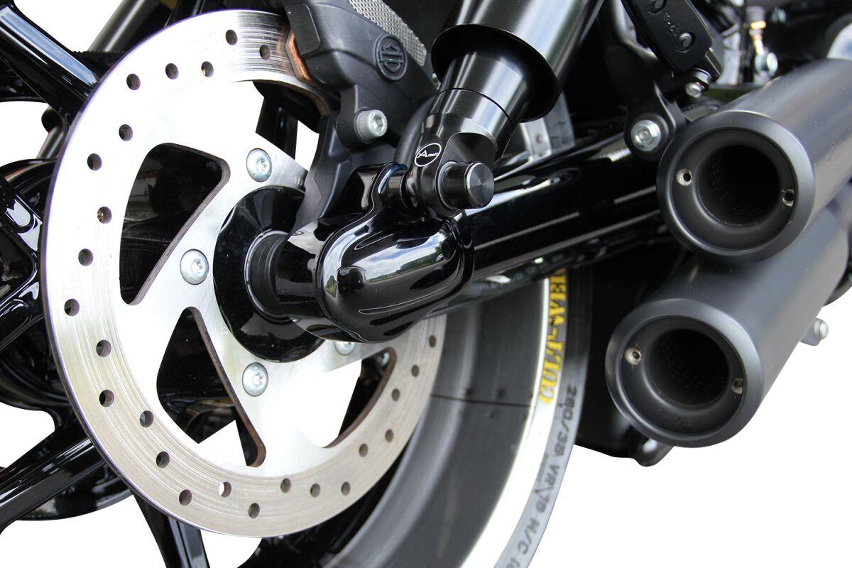 Cult Werk Axle Cover For Harley Davidson VRSCDX 1250 2007-2011 Black HD-ROD027