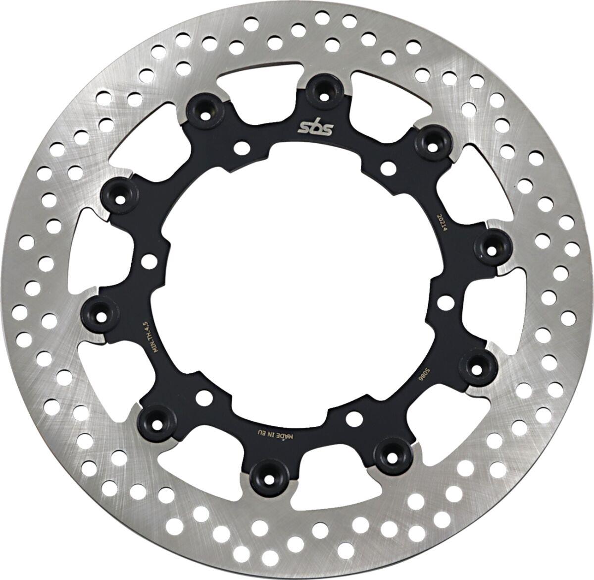 Sbs Brake Rotor For Yamaha SR 400 1993-2017 Black Silver 5086