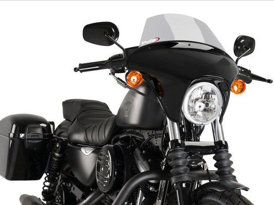 PUIG Batwing Touring Screen Light Smoke for Harley Davidson Sportster 883 Iron XL883N 09-22 21054H