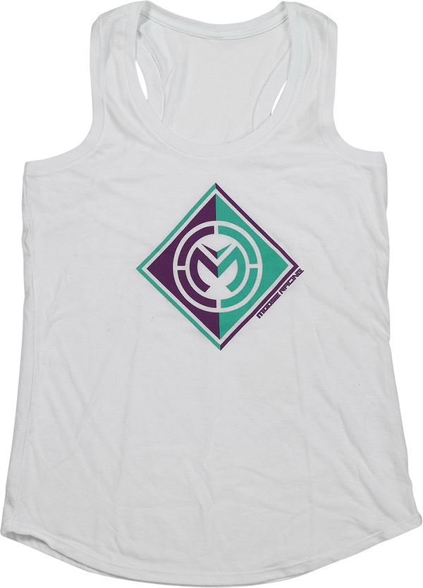 Moose Racing Tank W Insignia White 24 Model