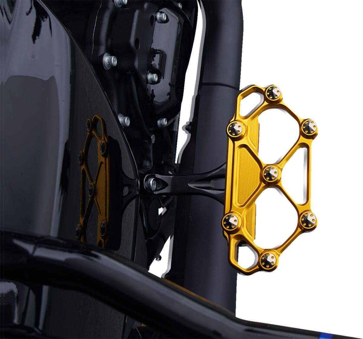 Arlen Ness Diamond Floorboards For Harley Davidson FLHRXS 1868 ABS 1983-2024 Gold 410-061