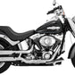 Vance & Hines Twin Slash 3" Slip-On Mufflers Chrome For HD FLSTF 1584 07-09 16844