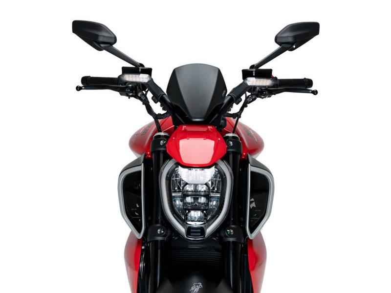PUIG New Generation Sport Screen Matt Black for Ducati Diavel V4 24-25 21712J