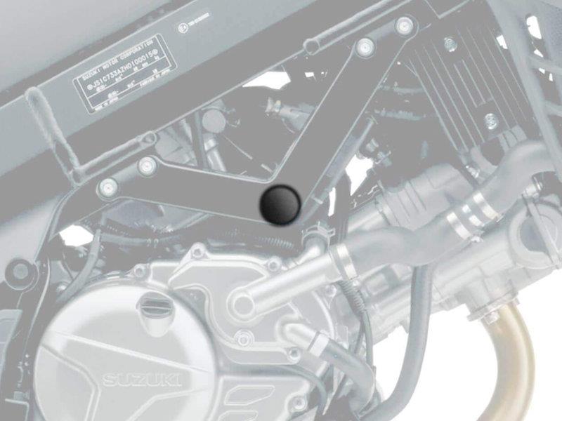 PUIG Chassis Cap Black for Suzuki V-Strom 650 12-25 3893N