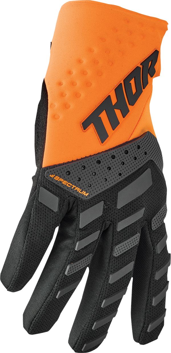 THOR Youth Spectrum MX Motorcross Gloves Black/Orange 2023 Model