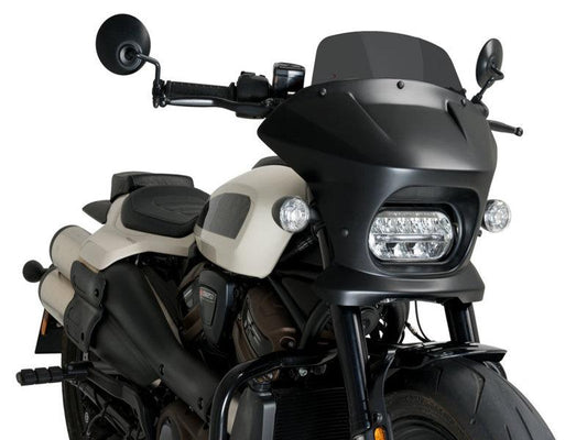 PUIG Fury Touring Semifairing And Screen Dark Smoke for Harley Davidson Sportster S RH1250S 21-24 21588F