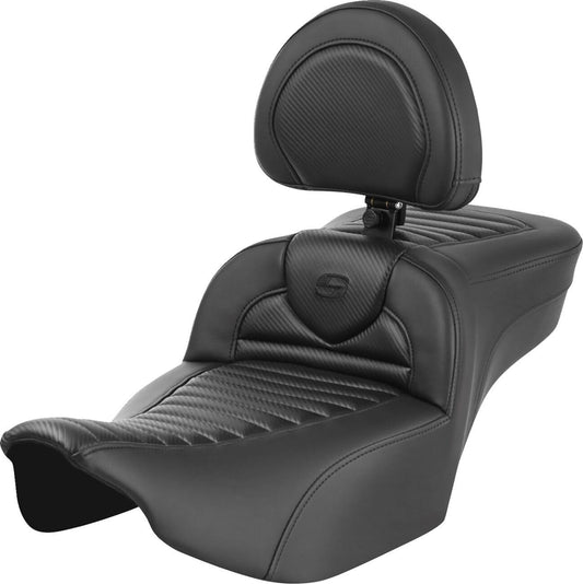 Saddlemen Roadsofa Reach Seat With Headrest For HD FLRTXSE 1977 23-24 823-07-205B0