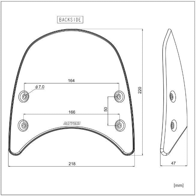 Daytona Meter Visor With Bracket Set Triumph Bonneville 1200 T120 02-26 81726