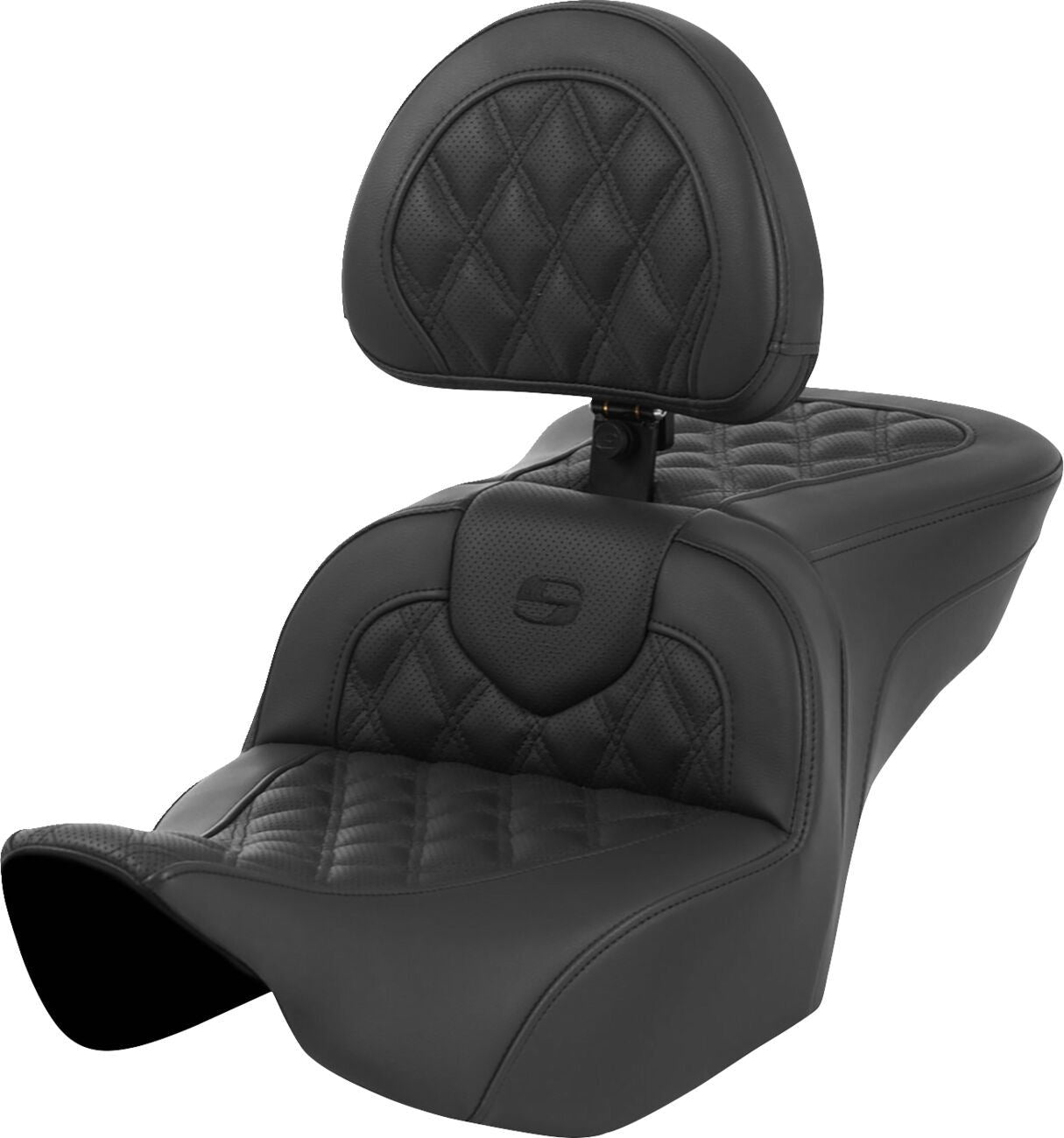 Saddlemen Roadsofa Seat With Backrest For HD FLTRXSE 1977 23-24 823-07-182BR