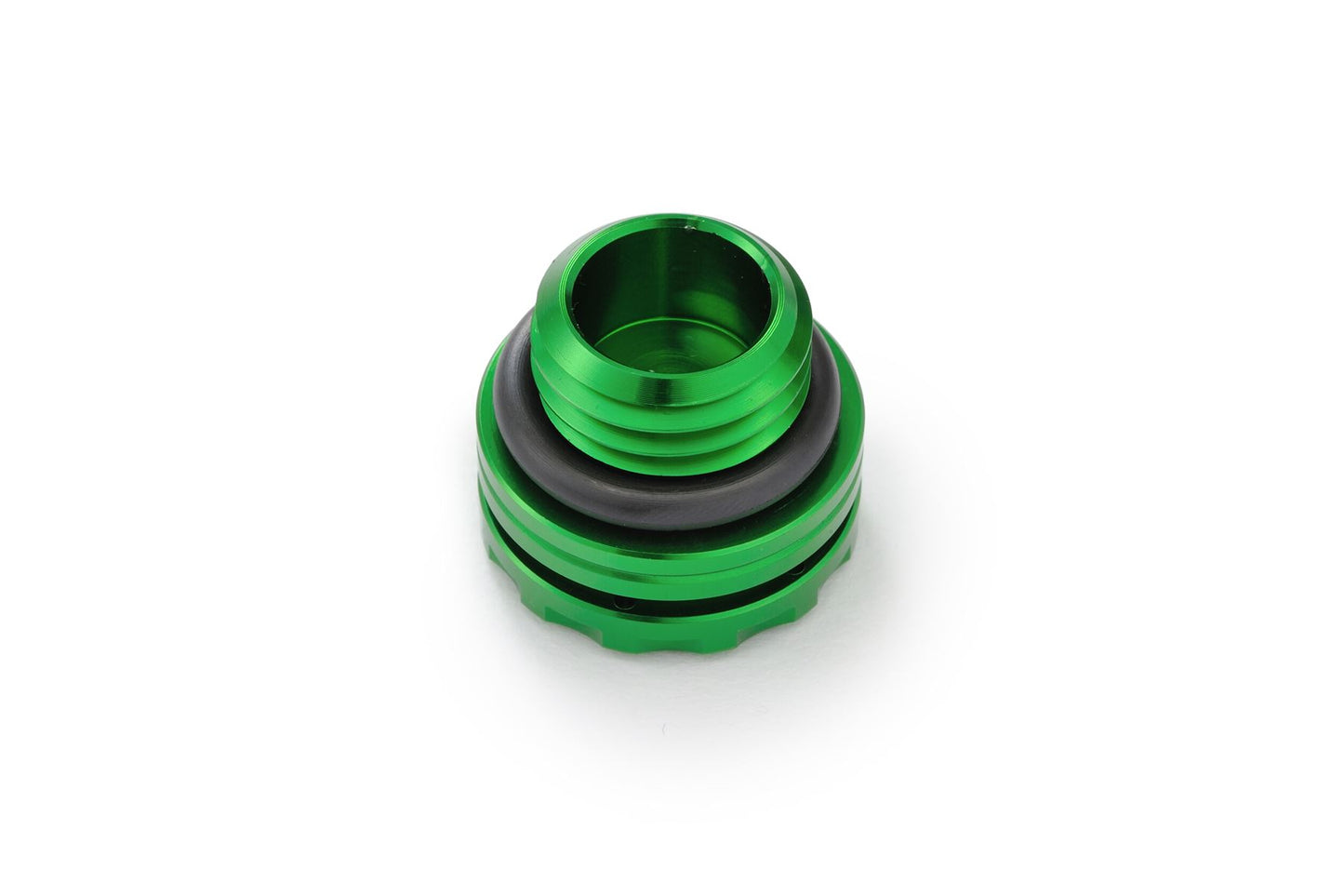 Daytona CNC Oil Filler Cap M20xP2.5 Green Billet Aluminum Wire Locking Hole 80638